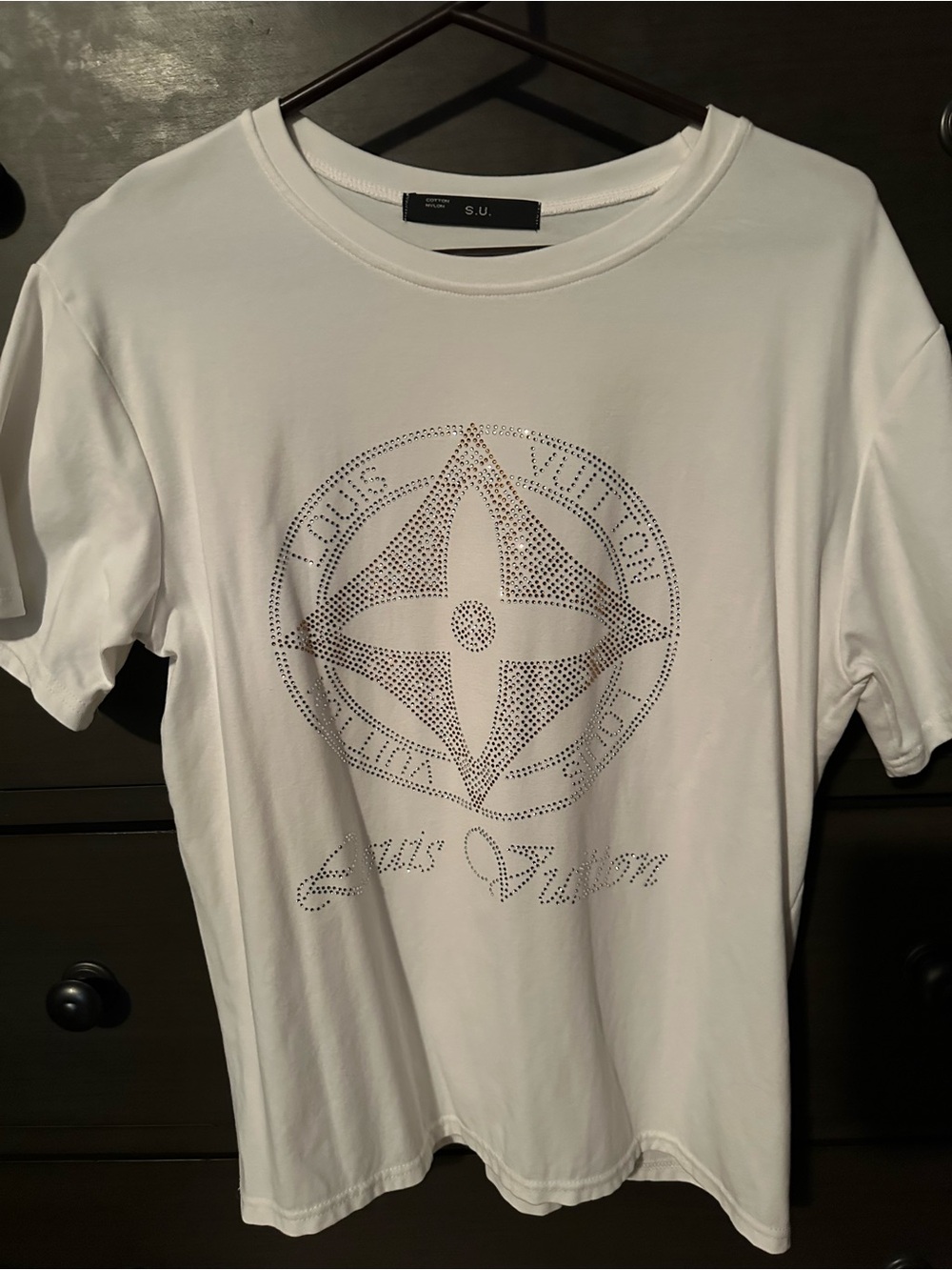 White Crystal Logo Tee - Picture 2 of 5